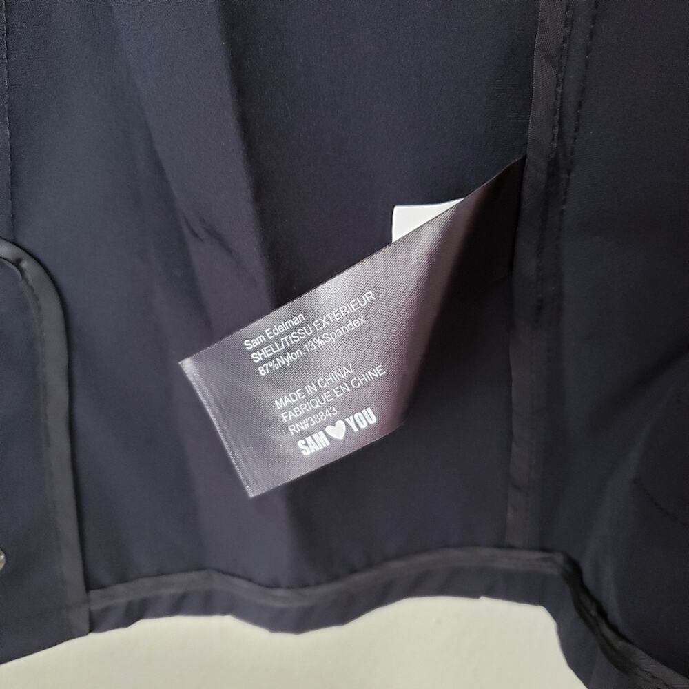 Sam Edelman Black Waterproof Lightweight Shirt-Jacket Shacket Rain Coat Small - Picture 9 of 12